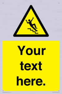 Custom Slippery Stairs Sign